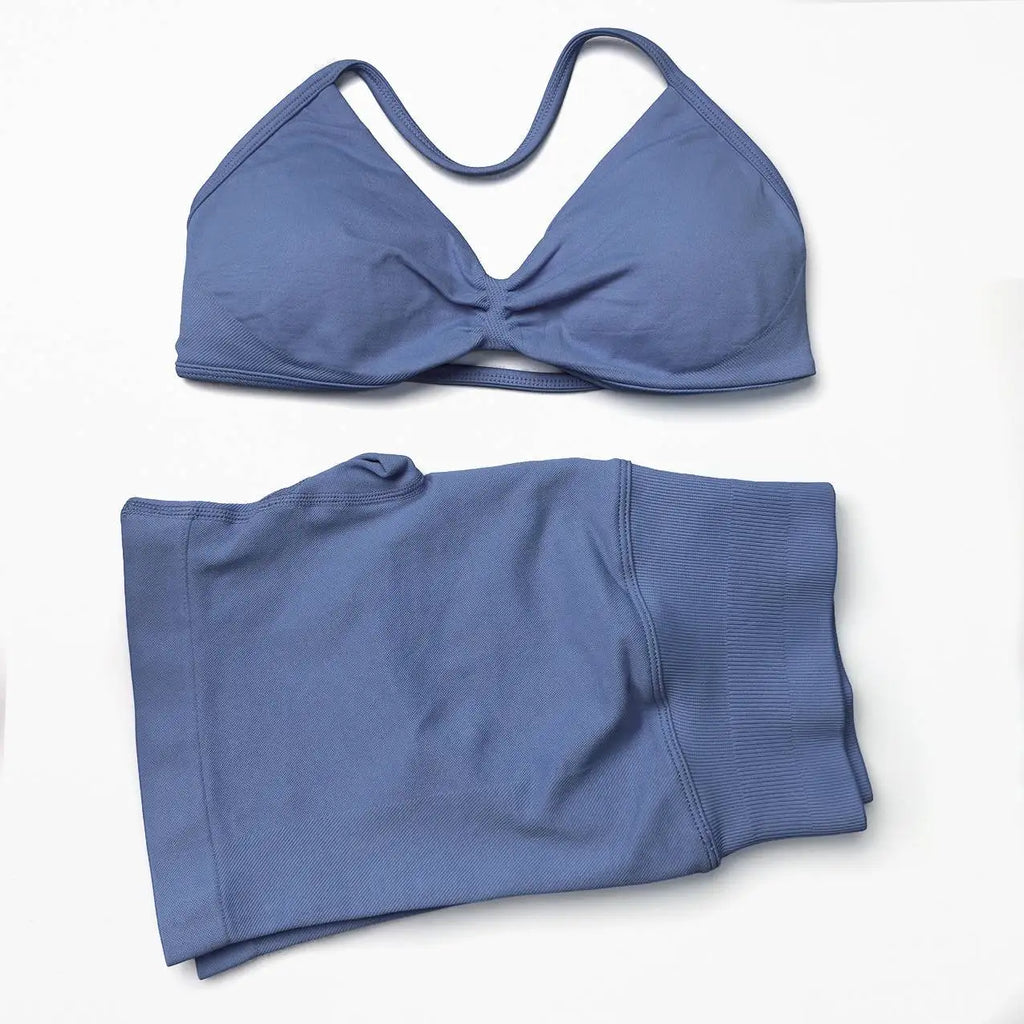 Seamless Strappy Workout Gym Set